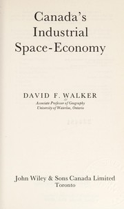 Canada's industrial space-economy /
