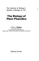 The biology of plant phenolics /