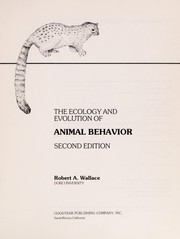 The ecology and evolution of animal behavior /