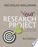 Your research project : designing and planning your work /