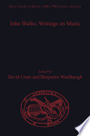 John Wallis : writings on music /