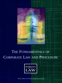 The fundamentals of corporate law and procedure /