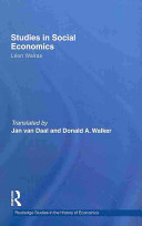 Studies in social economics /