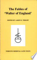 The fables of 'Walter of England' /