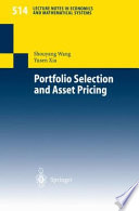 Portfolio selection and asset pricing /