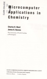 Microcomputer applications in chemistry /