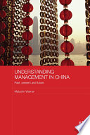 Understanding management in China : past, present and future /