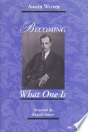 Becoming what one is /