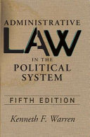 Administrative law in the political system /