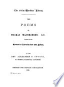 The poems of Thomas Washbourne, D.D. /