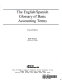 English/Spanish glossary of basic accounting terms /