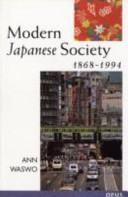 Modern Japanese society, 1868-1994 /