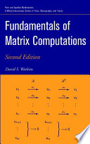 Fundamentals of matrix computations /