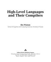 High-level languages and their compilers /