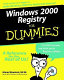 Windows 2000 registry for dummies /