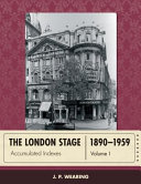 The London stage 1890-1959 : accumulated indexes /