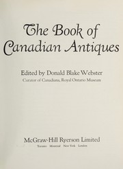 The book of Canadian antiques /