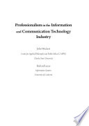 Professionalism in the information and communication technology industry /