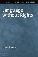 Language without rights /