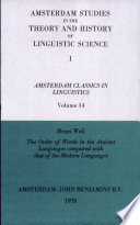 The order of words in the ancient languages compared with that of the modern languages /