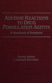 Adverse reactions to drug formulation agents : a handbook of excipients /