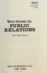 Your career in public relations /