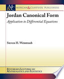 Jordan canonical form : application to differential equations /