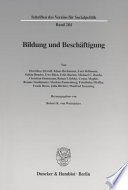 Bildung und Beschäftigung.