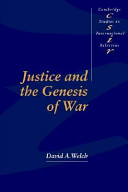 Justice and the genesis of war /