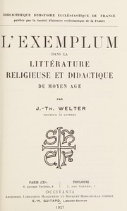 L'exemplum dans la litterature religieuse et didactique du Moyen age /