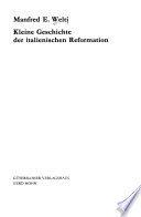 Kleine Geschichte der italienischen Reformation /