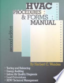 HVAC procedures and forms manual /