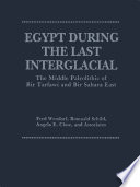 Egypt during the last interglacial : the middle Paleolithic of Bir Tarfawi and Bir Sahara East /