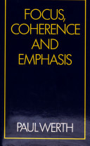 Focus, coherence and emphasis /