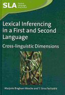 Lexical inferencing in a first and second language : cross-linguistic dimensions /