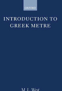 Introduction to Greek metre /