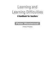 Learning and learning difficulties : a handbook for teachers /