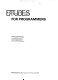 Etudes for programmers /