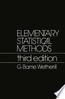 Elementary statistical methods /