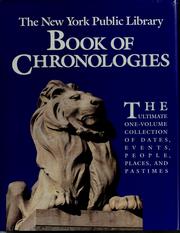 The New York Public Library book of chronologies /