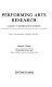 Performing arts research : a guide to information sources /