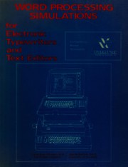 Word processing simulations for electronic typewriters and text editors /