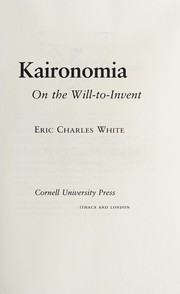 Kaironomia : on the will-to-invent /