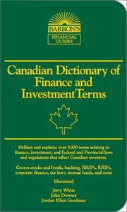 Canadian dictionary of finance and investment terms /