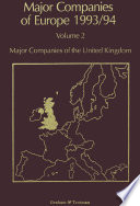 Major Companies of Europe 1993/94 : Volume 2 Major Companies of the United Kingdom /