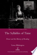 Syllables of time : Proust and the history of reading /