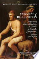 Odysseys of recognition : performing intersubjectivity in Homer, Aristotle, Shakespeare, Goethe, and Kleist /