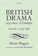 British drama, 1533-1642 : a catalogue /