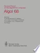 Revised Report on the Algorithmic Language Algol 68 /