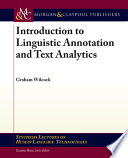 Introduction to linguistic annotation and text analytics /